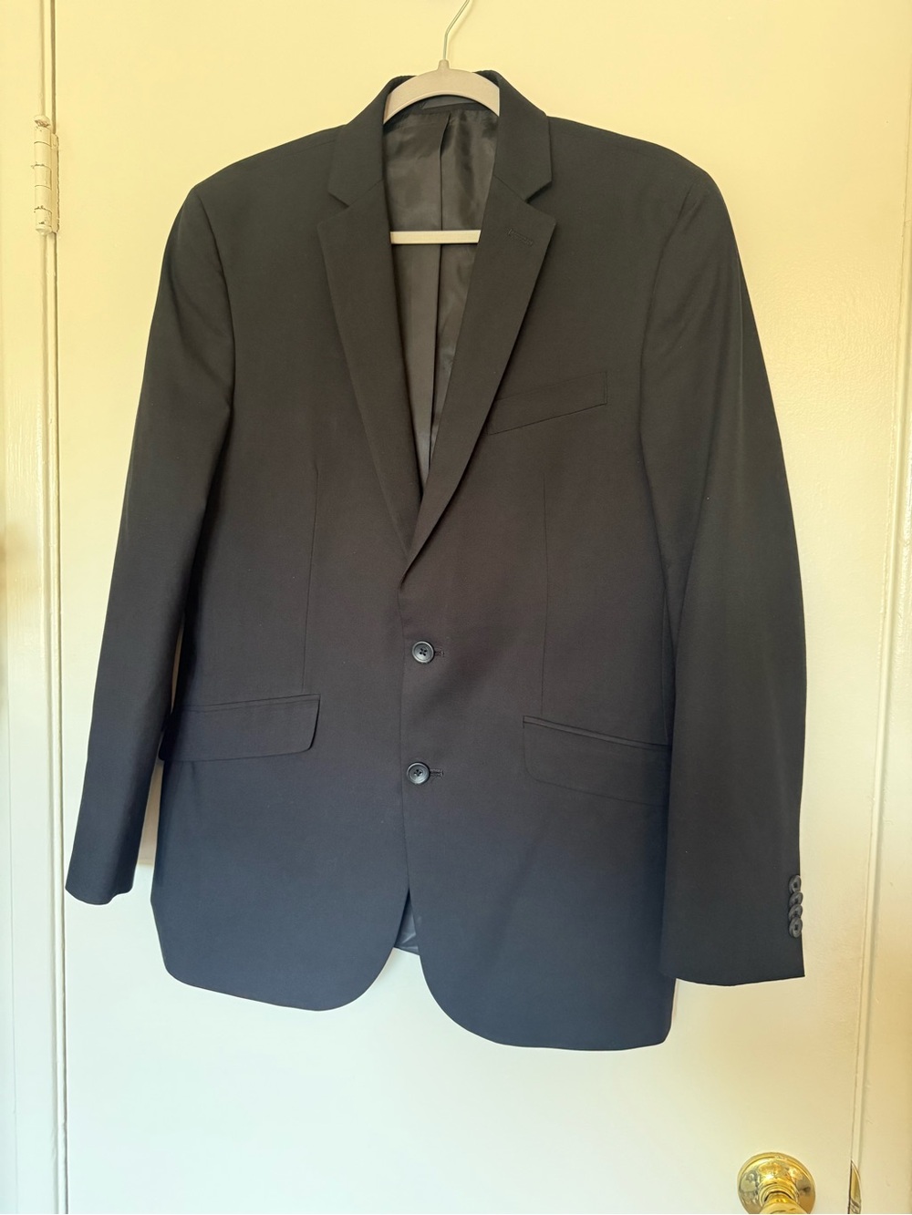 Kenneth Cole Reaction Slim Fit Suit Jacket Blazer Black Men's 38R 31W